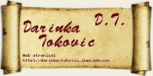 Darinka Toković vizit kartica